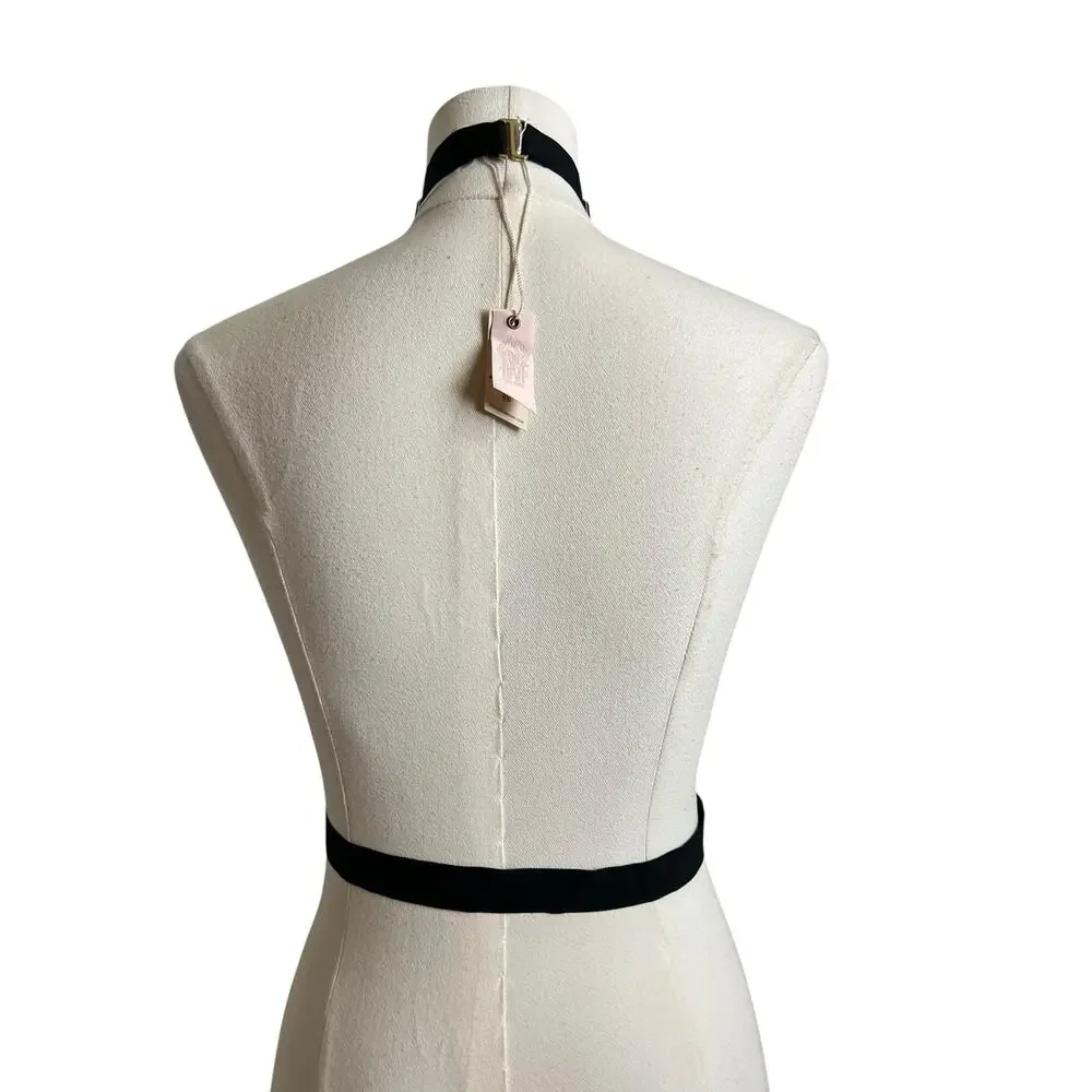 We are HAH / Free People NWT Strapped in Harness One Size Noir Black Festival